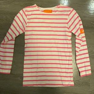 Peter Beaton Nantucket pink white striped shirt